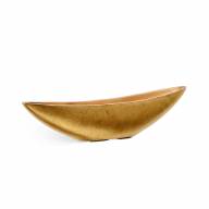 Кашпо Effectory Metal ваза-лодка (2 размера) Сусальное золото - Кашпо Effectory Metal ваза-лодка (2 размера) Сусальное золото