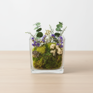 Ваза квадратная из прозрачного стекла - Ваза квадратная из прозрачного стекла