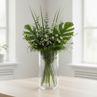 Ваза Трубка 200 прозрачное стекло - Ваза Трубка 200 прозрачное стекло