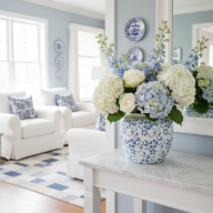 Ваза &quot;Шинуазри Blue&quot; (керамика) - Ваза "Шинуазри Blue" (керамика)