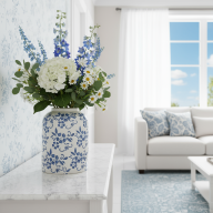 Ваза &quot;Шинуазри Blue&quot; (керамика) - Ваза "Шинуазри Blue" (керамика)