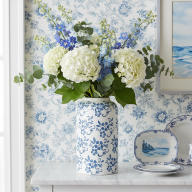 Ваза &quot;Шинуазри Blue&quot; (керамика) - Ваза "Шинуазри Blue" (керамика)