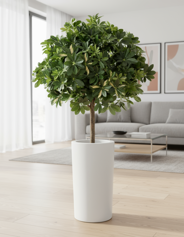 Кашпо (пластик) Pink-Apple Cilindro высокое