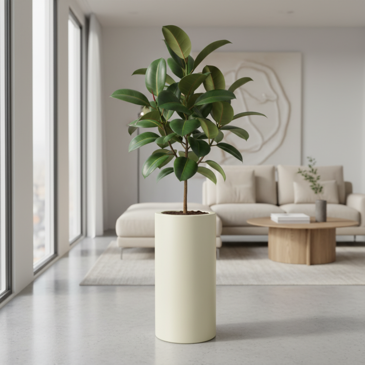 Кашпо (пластик) Pink-Apple Cilindro высокое