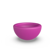 Кашпо (пластик) Pink-Apple Semicircle  - Кашпо (пластик) Pink-Apple Semicircle 