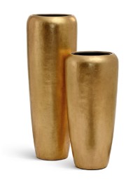 Кашпо Effectory - Metal - Дизайн-конус - Сусальное золото