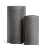Кашпо Effectory Beton Высокий цилиндр с вставкой Тёмно-серый бетон - Кашпо Effectory Beton Высокий цилиндр с вставкой Тёмно-серый бетон