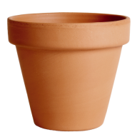 Горшок керамический Vaso с поддоном цвет терракот Италия - Горшок керамический Vaso с поддоном цвет терракот Италия