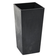 Кашпо Pink-Apple Cubico ECO recycled beton с вставкой  - Кашпо Pink-Apple Cubico ECO recycled beton с вставкой 