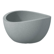 Кашпо пластик. Bowl Stony Grey d40 см 12л. - Кашпо пластик. Bowl Stony Grey d40 см 12л.