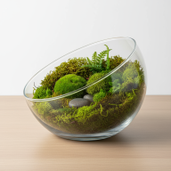 Ваза &quot;Шаровая Анабель&quot; (стекло), с косым срезом - Ваза "Шаровая Анабель" (стекло), с косым срезом