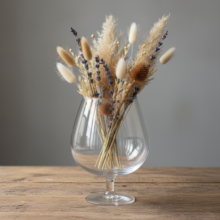 Ваза "Бренди" из прозрачного стекла