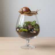 Ваза &quot;Бренди&quot; из прозрачного стекла - Ваза "Бренди" из прозрачного стекла