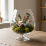 Ваза &quot;Бренди&quot; из прозрачного стекла - Ваза "Бренди" из прозрачного стекла